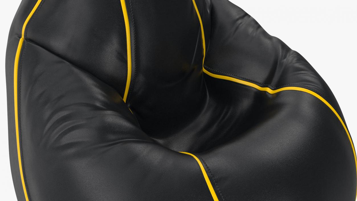 3D Black Sack-Chair