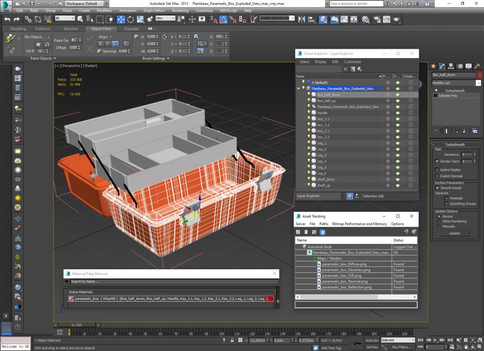 3D Flambeau Paramedic Box Exploded View