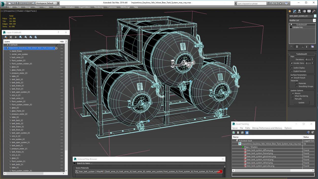 3D model Impiantinox Easybrau Velo Inliner Beer Tank System