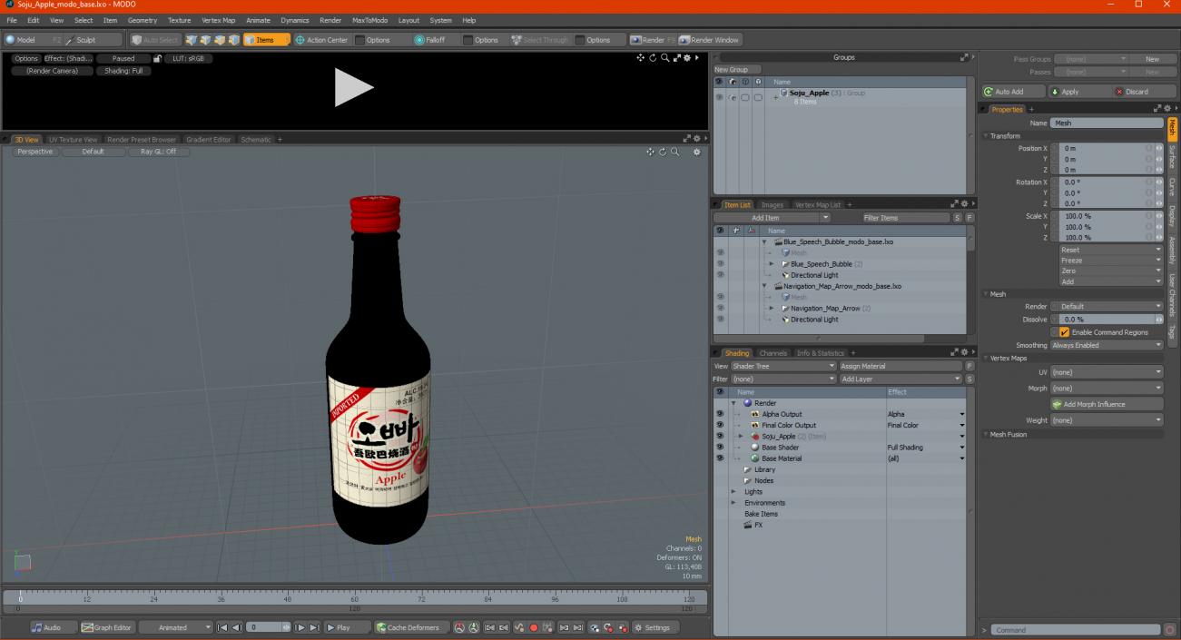 3D model Soju Apple