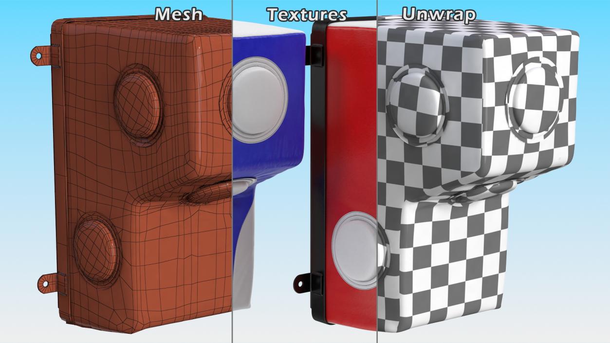 3D Wall Mounted Boxing Bag model