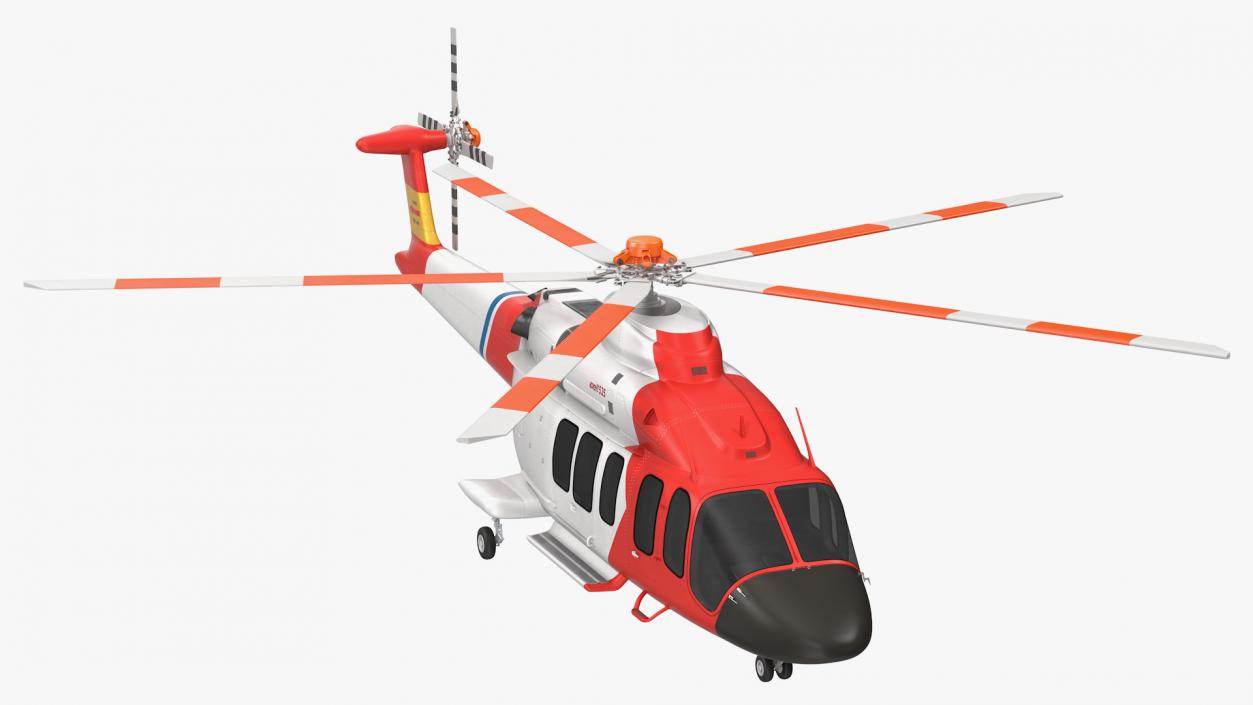 3D model Bell 525 Relentless Paramedic Helicopter