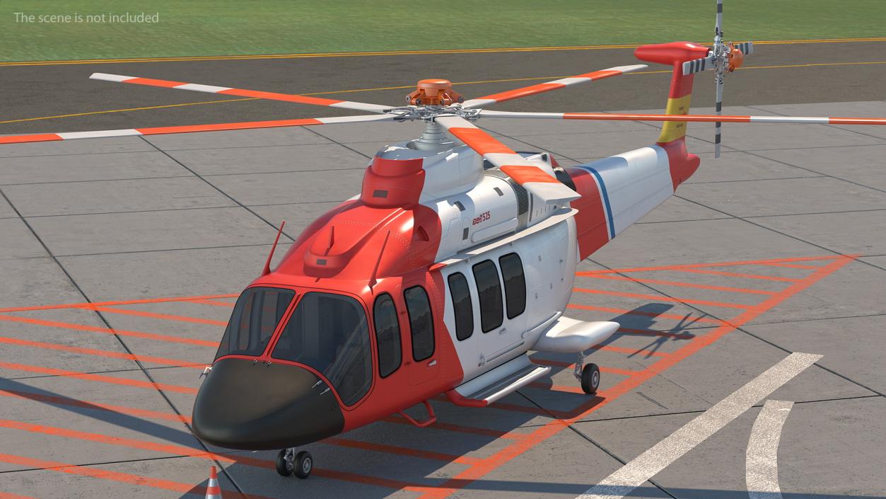 3D model Bell 525 Relentless Paramedic Helicopter