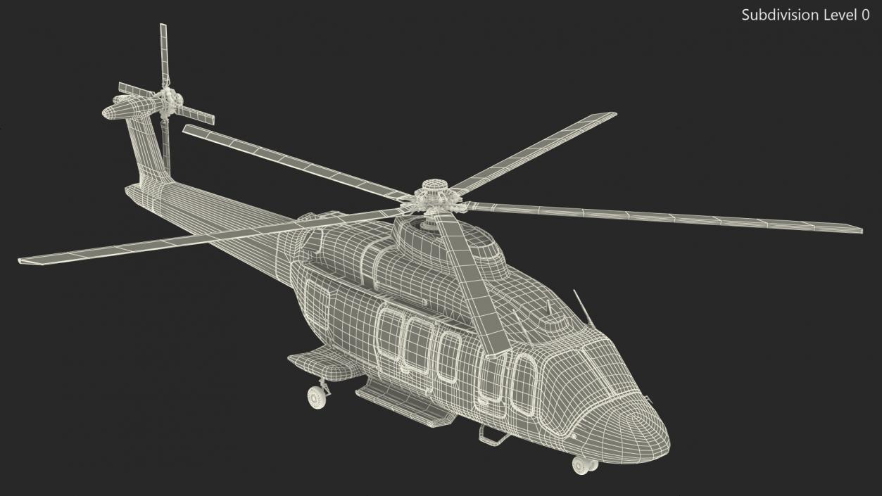 3D model Bell 525 Relentless Paramedic Helicopter