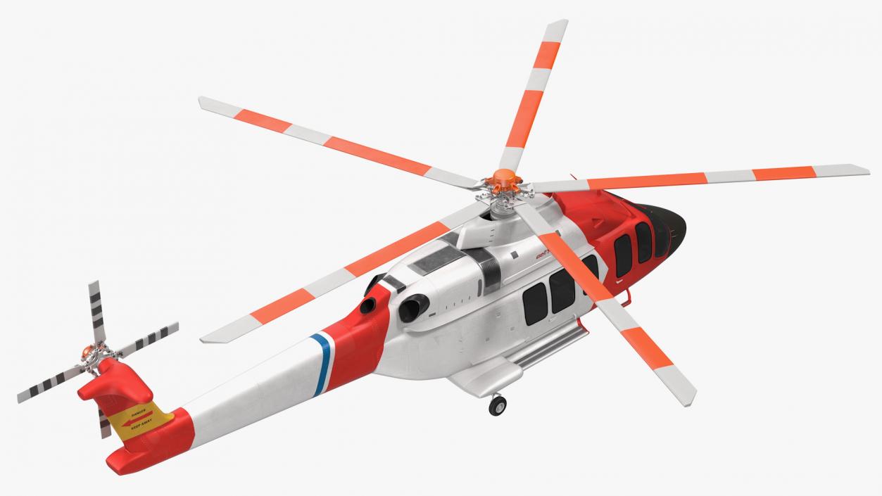 3D model Bell 525 Relentless Paramedic Helicopter