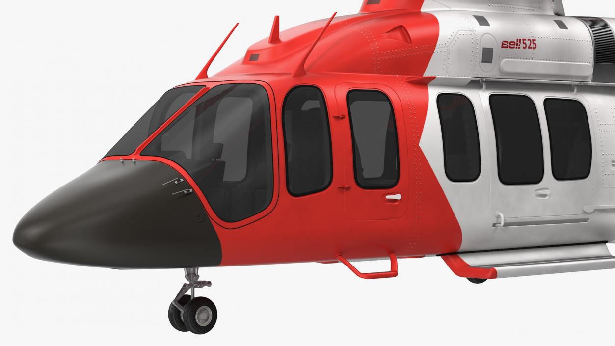 3D model Bell 525 Relentless Paramedic Helicopter