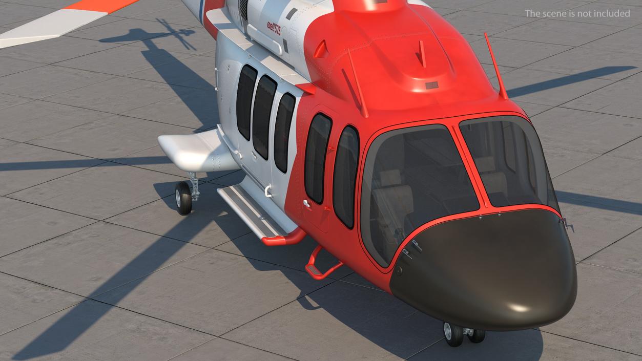 3D model Bell 525 Relentless Paramedic Helicopter