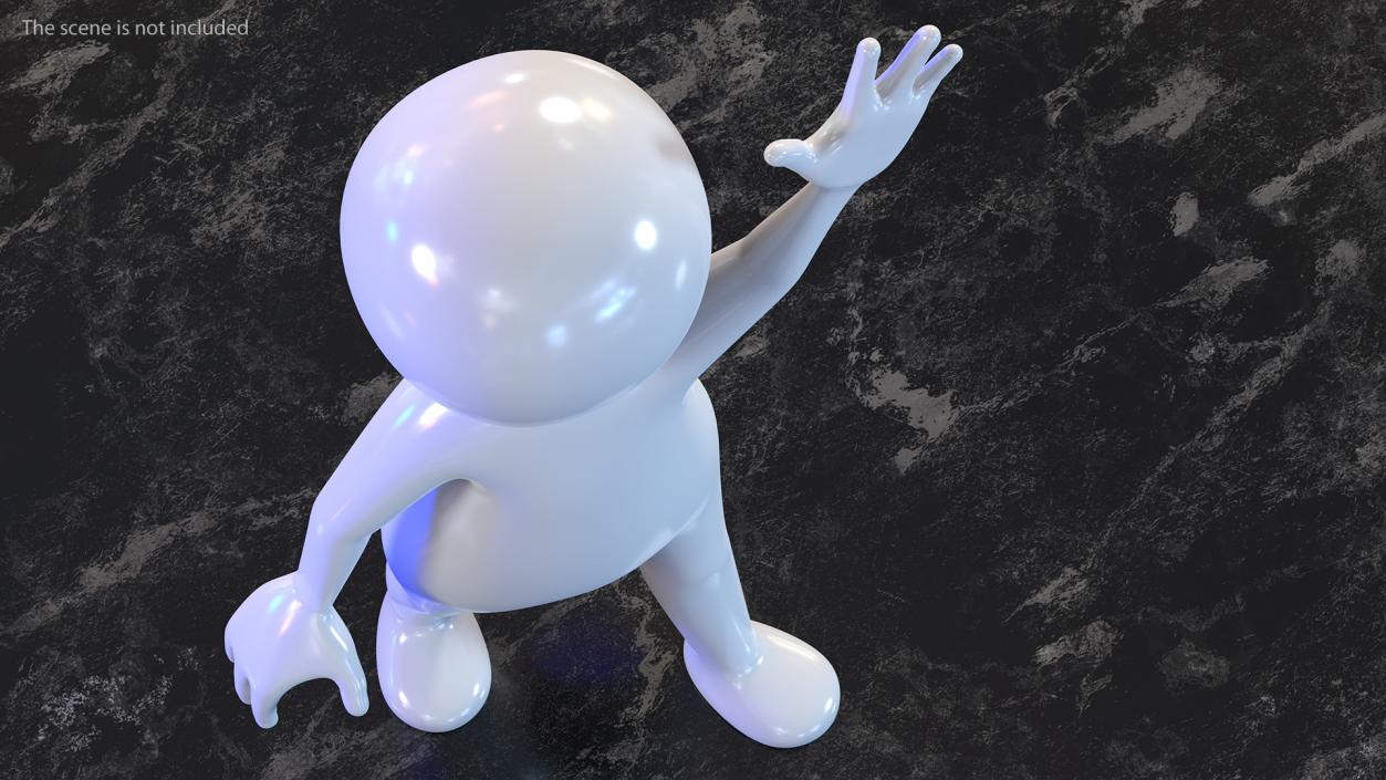 3D model Waving Stickman