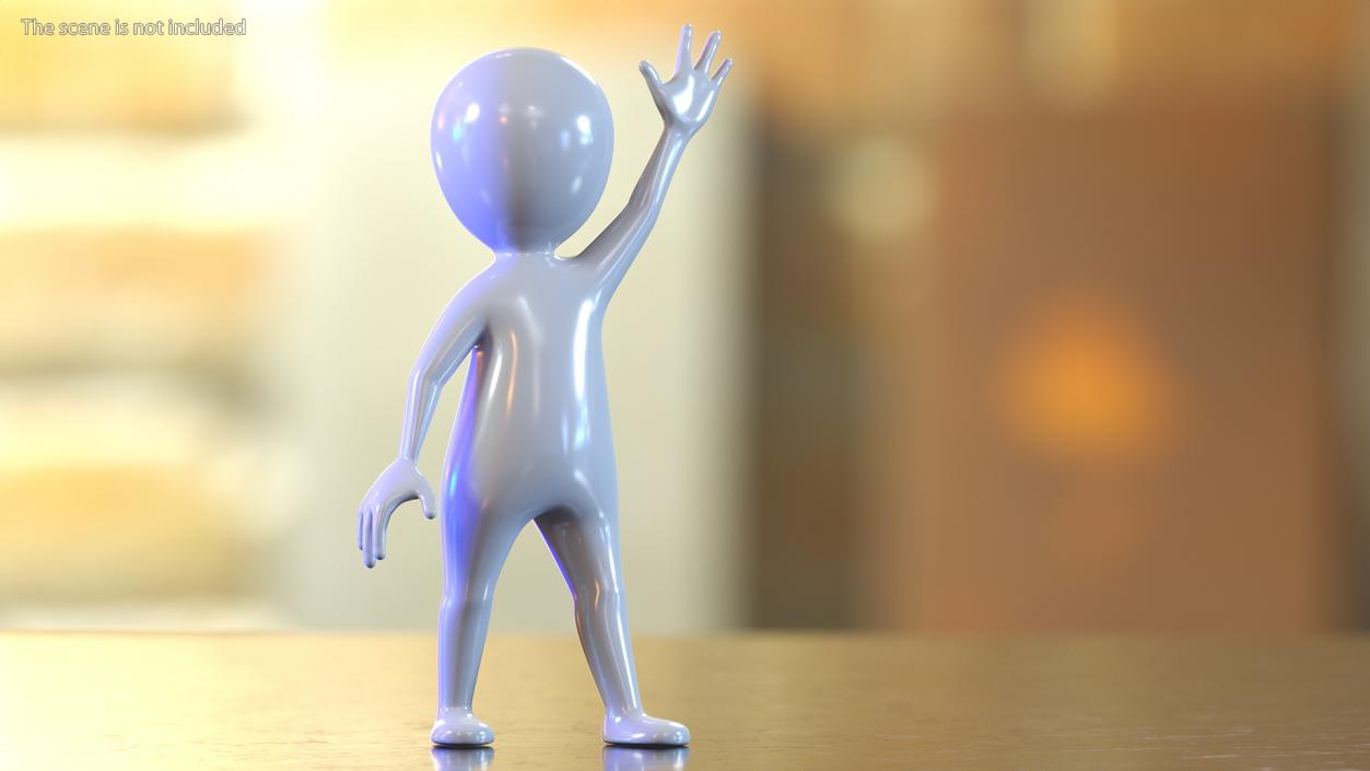 3D model Waving Stickman