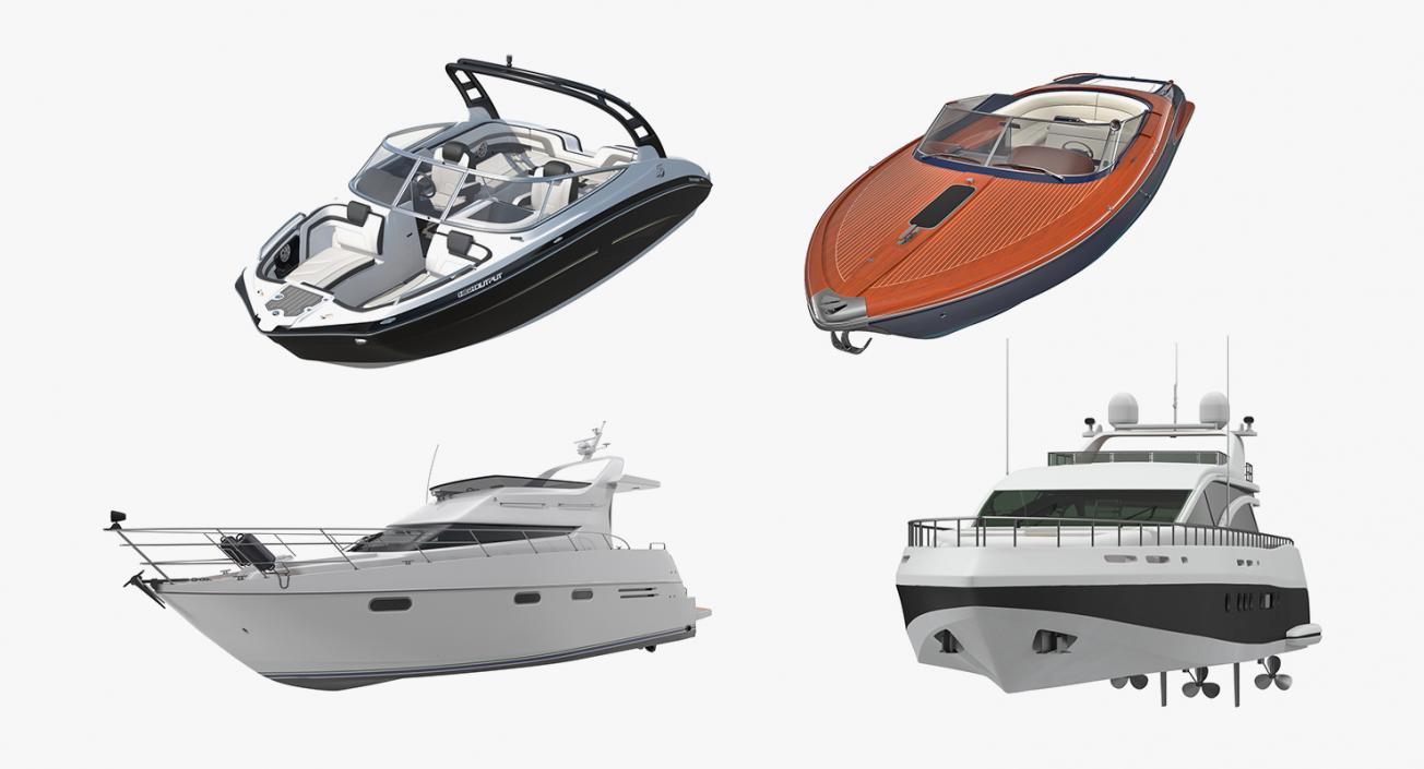 3D model Motor Yachts Collection 2