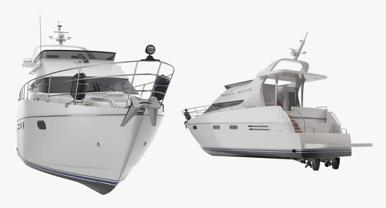 3D Motor Yachts Collection model