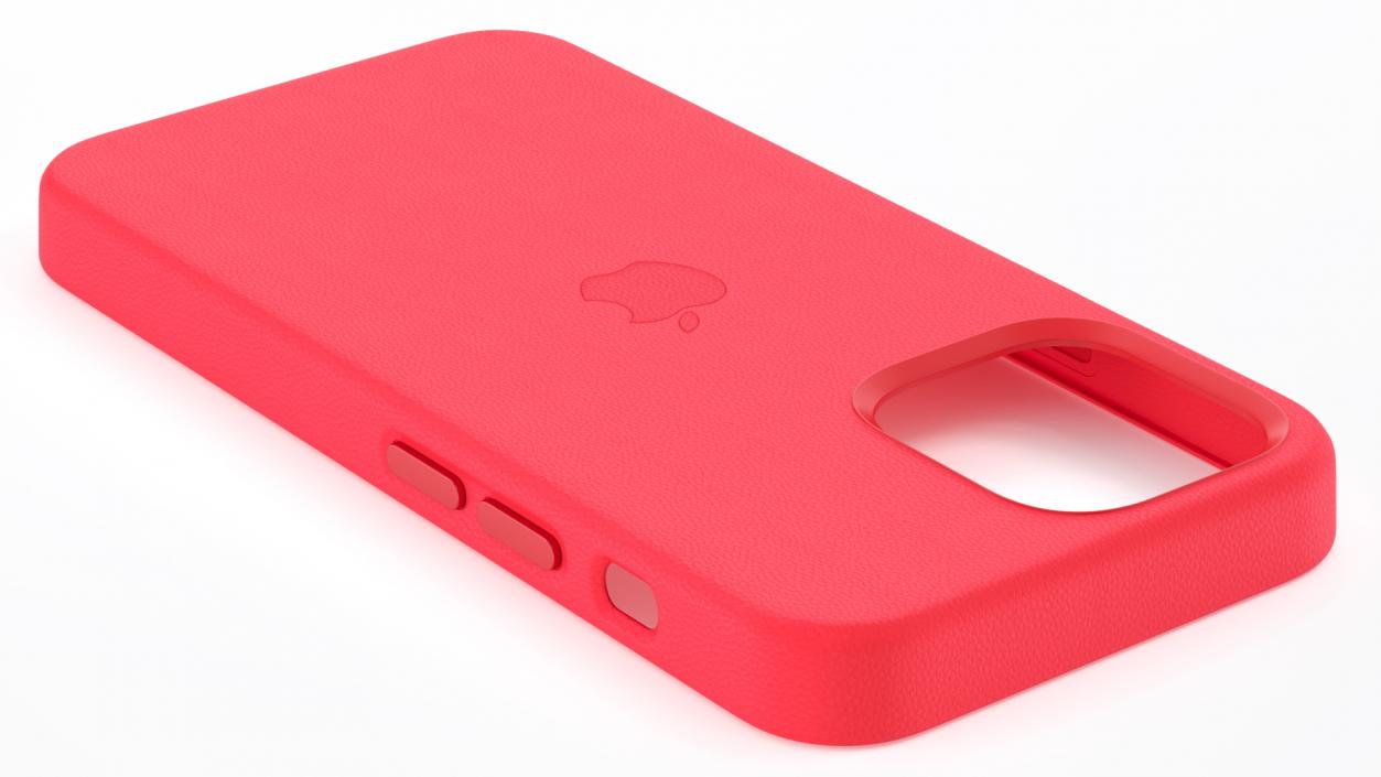 iPhone 12 mini Leather Case with MagSafe Red 3D model