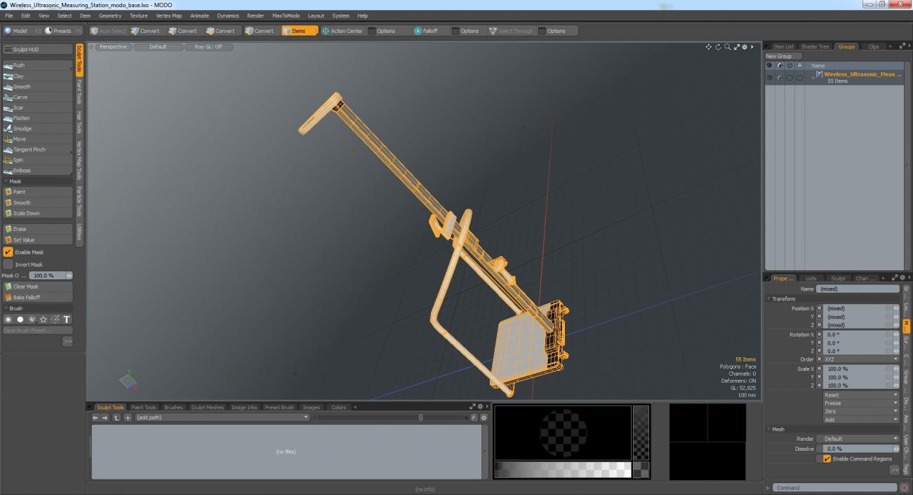 Wireless Ultrasonic Measuring Station 3D