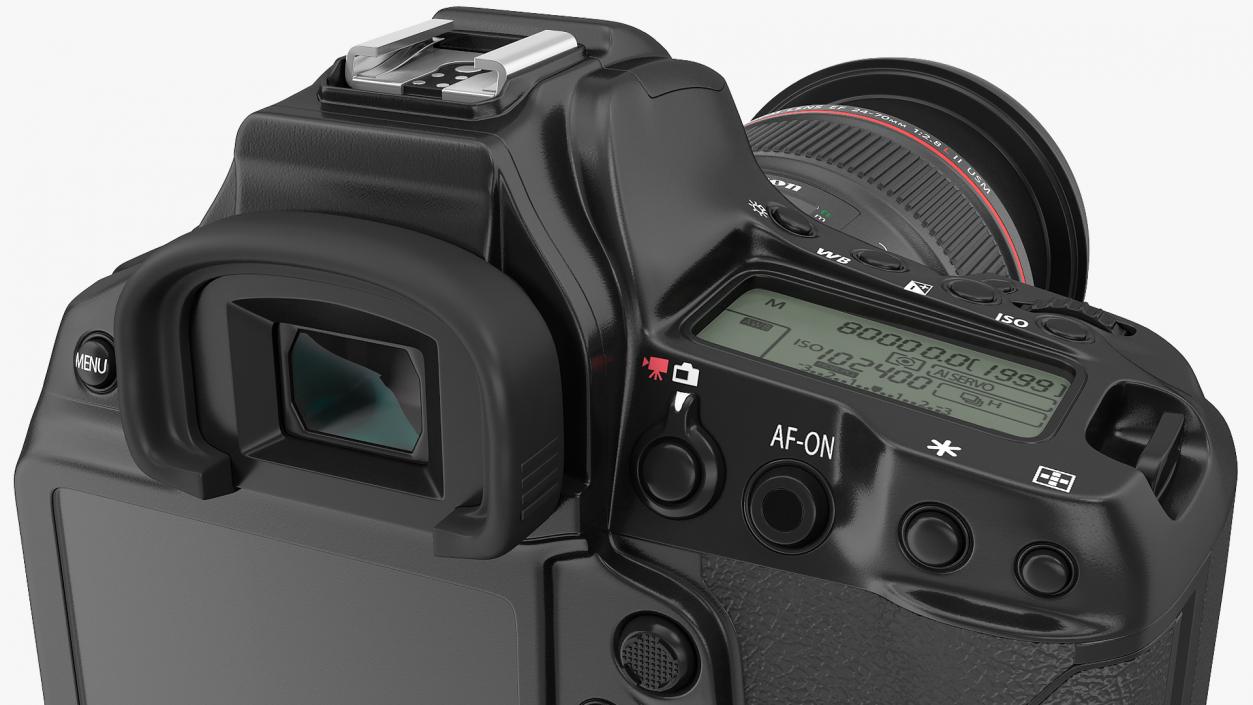 3D model Canon 1DX with Zoom Lens 24 70