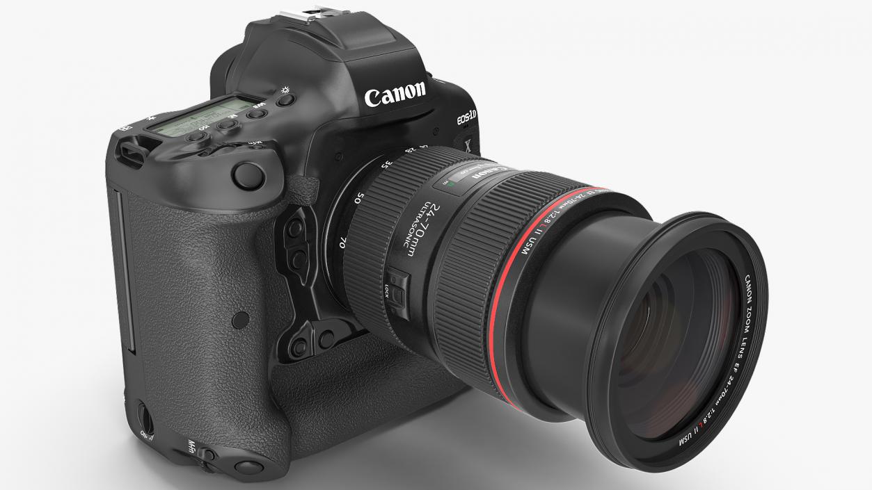 3D model Canon 1DX with Zoom Lens 24 70