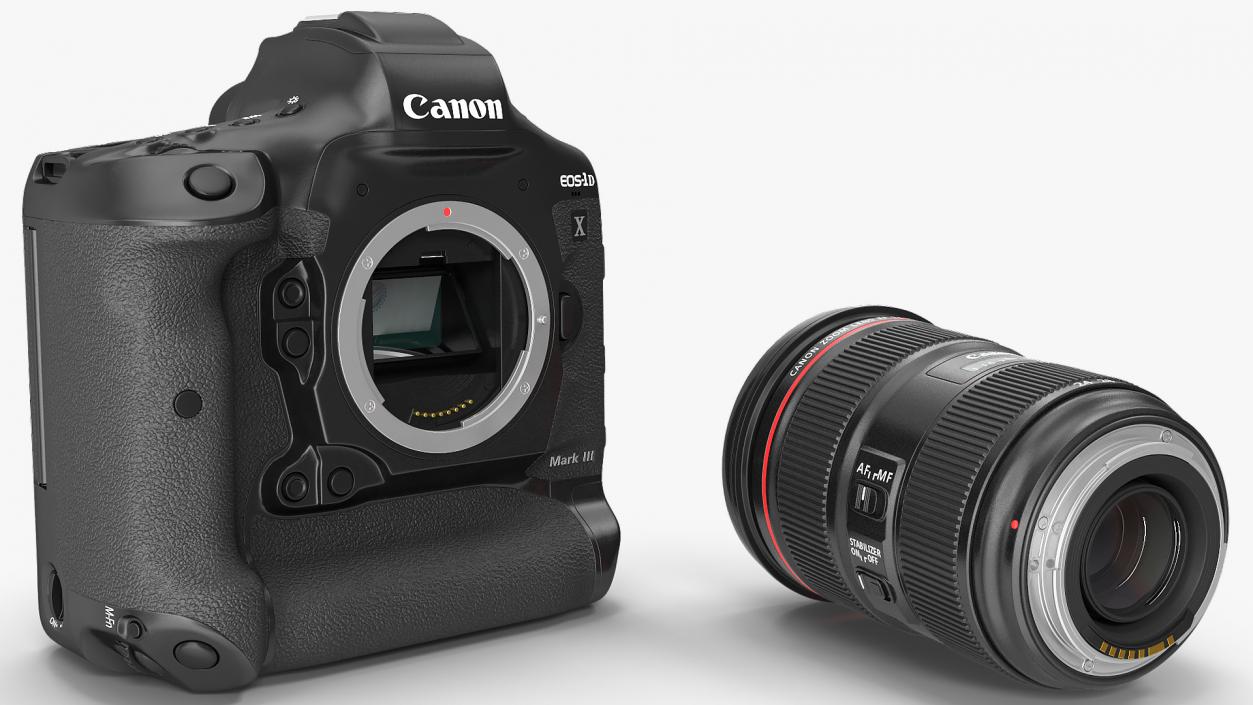 3D model Canon 1DX with Zoom Lens 24 70