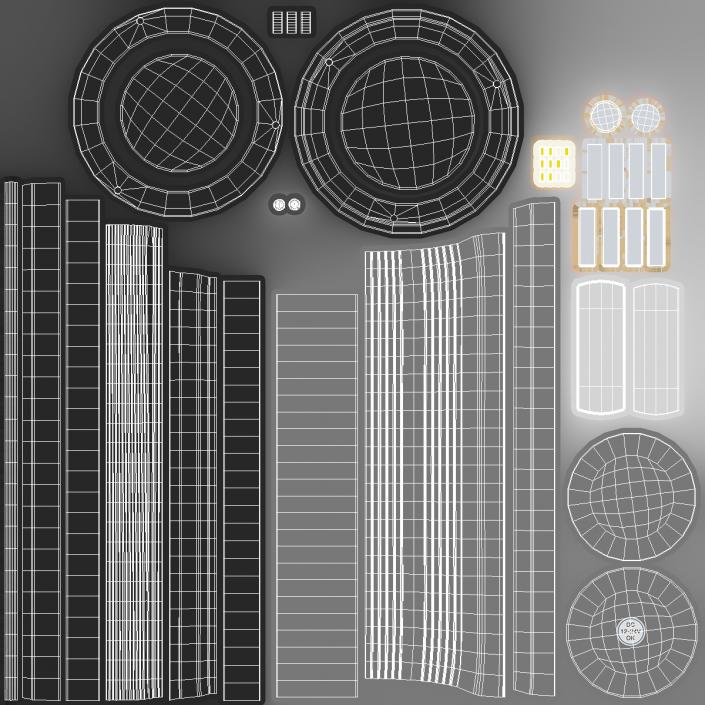 LED Beacon Transparent 3D