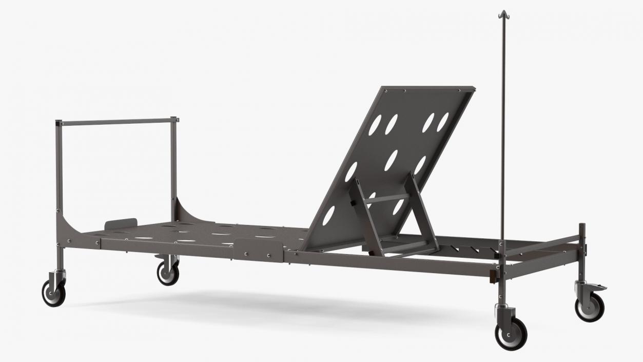 3D model Hospital Folding Bed