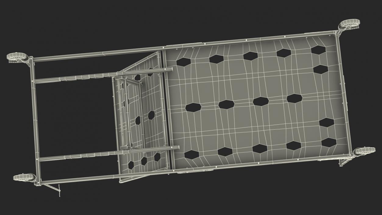 3D model Hospital Folding Bed