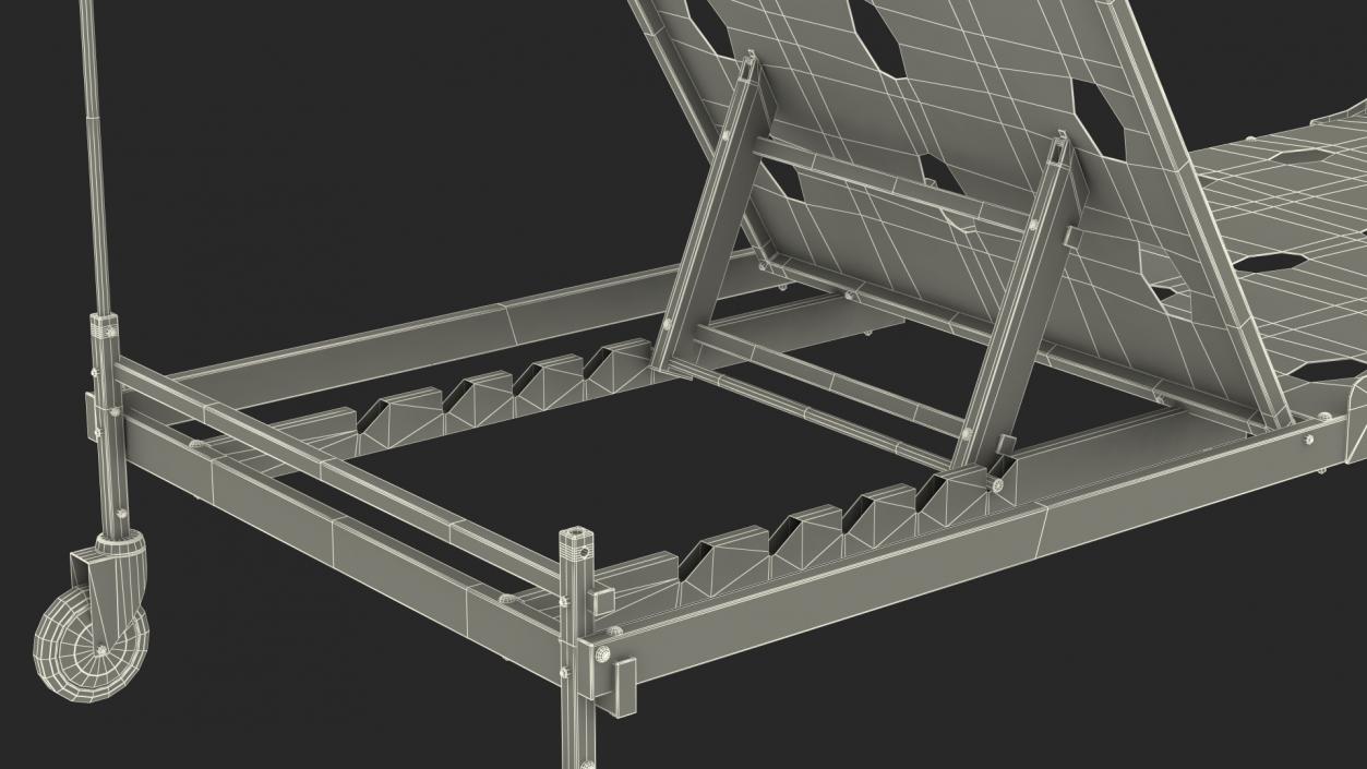 3D model Hospital Folding Bed