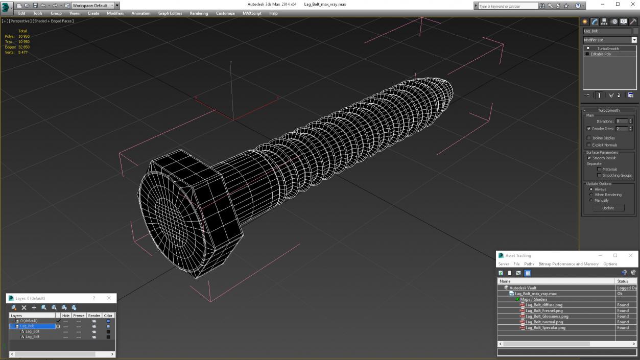 3D model Lag Bolt