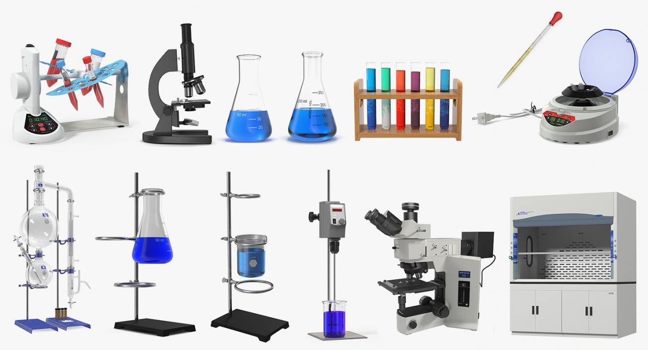 3D Lab Equipment Collection 5