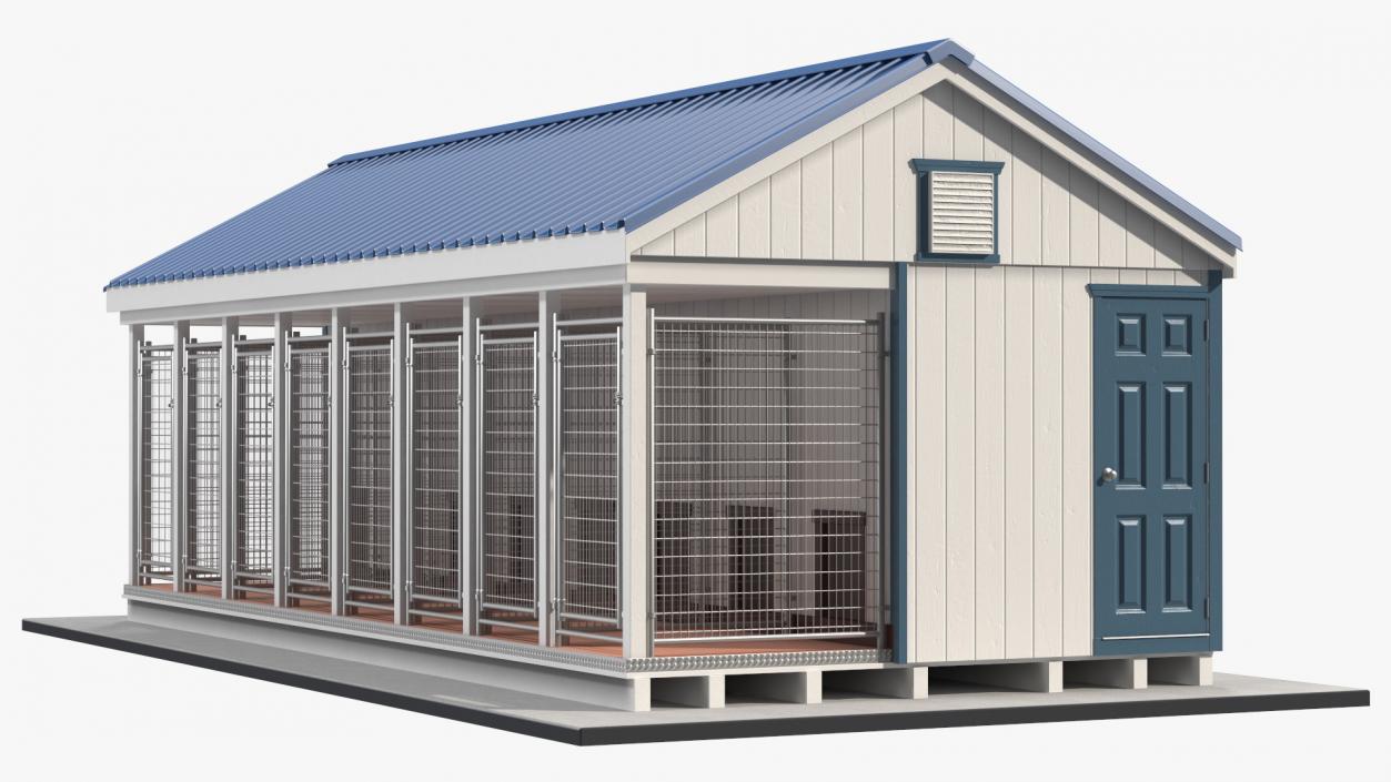 3D Outdoor Dog Kennel and Run