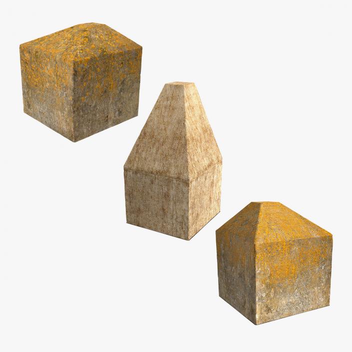 Concrete Obstacles Collection 3D model