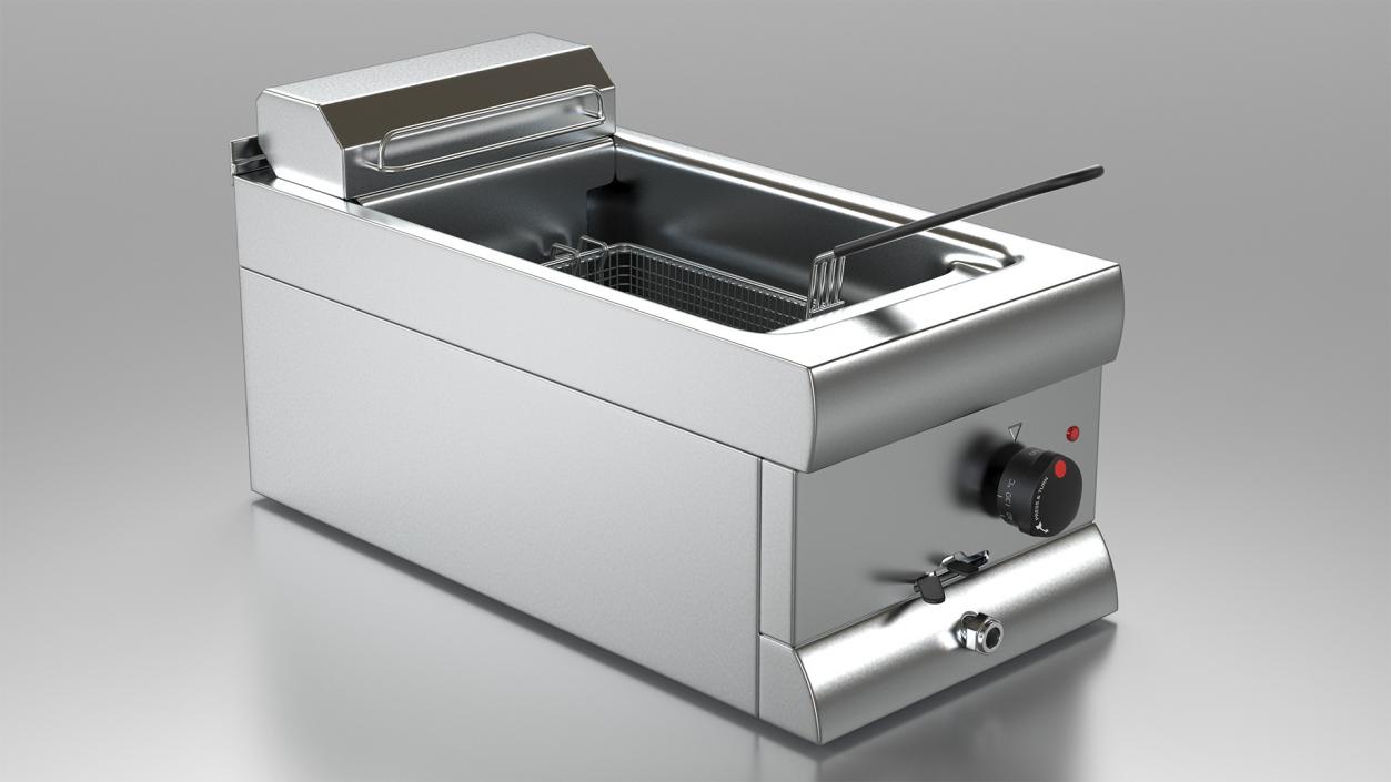 Inox Electric Fryer 3D model