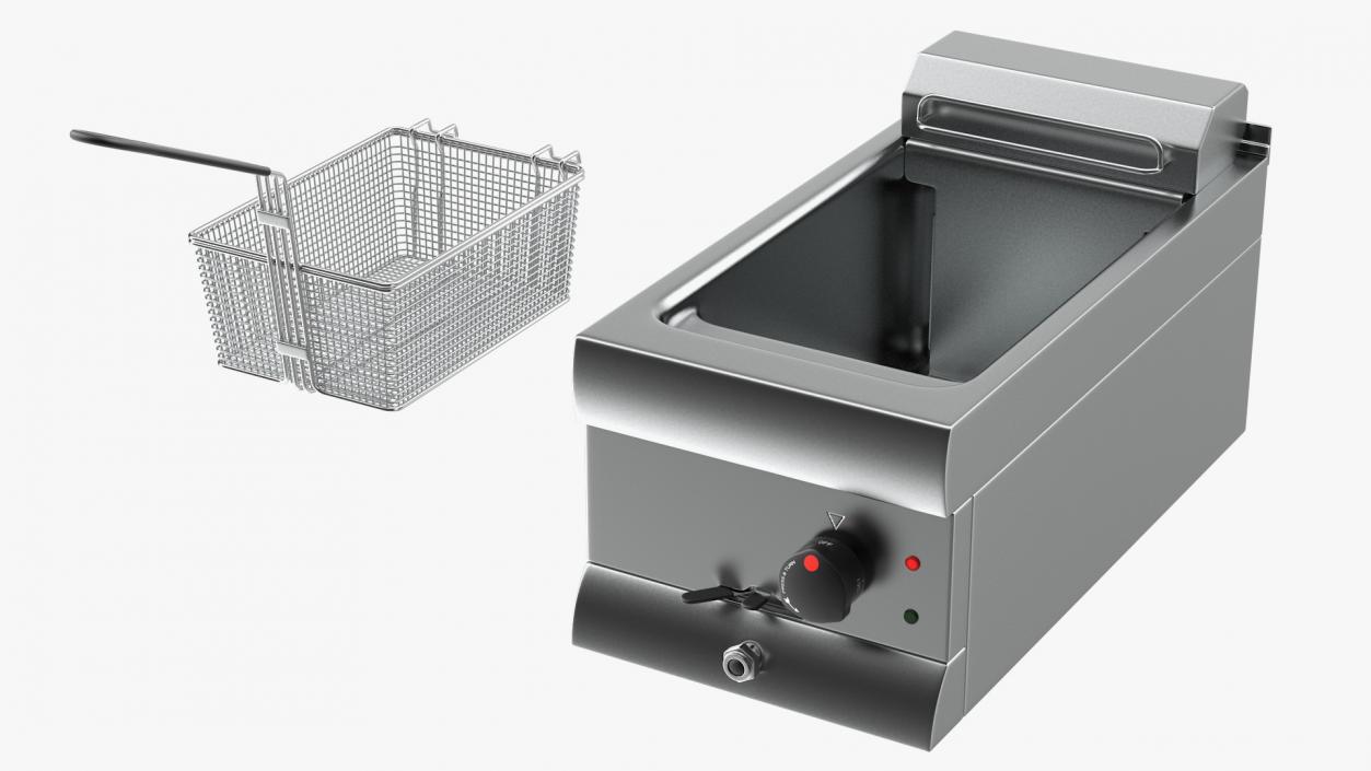 Inox Electric Fryer 3D model