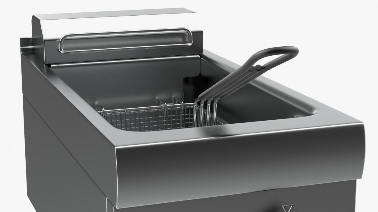 Inox Electric Fryer 3D model