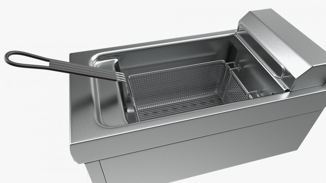 Inox Electric Fryer 3D model