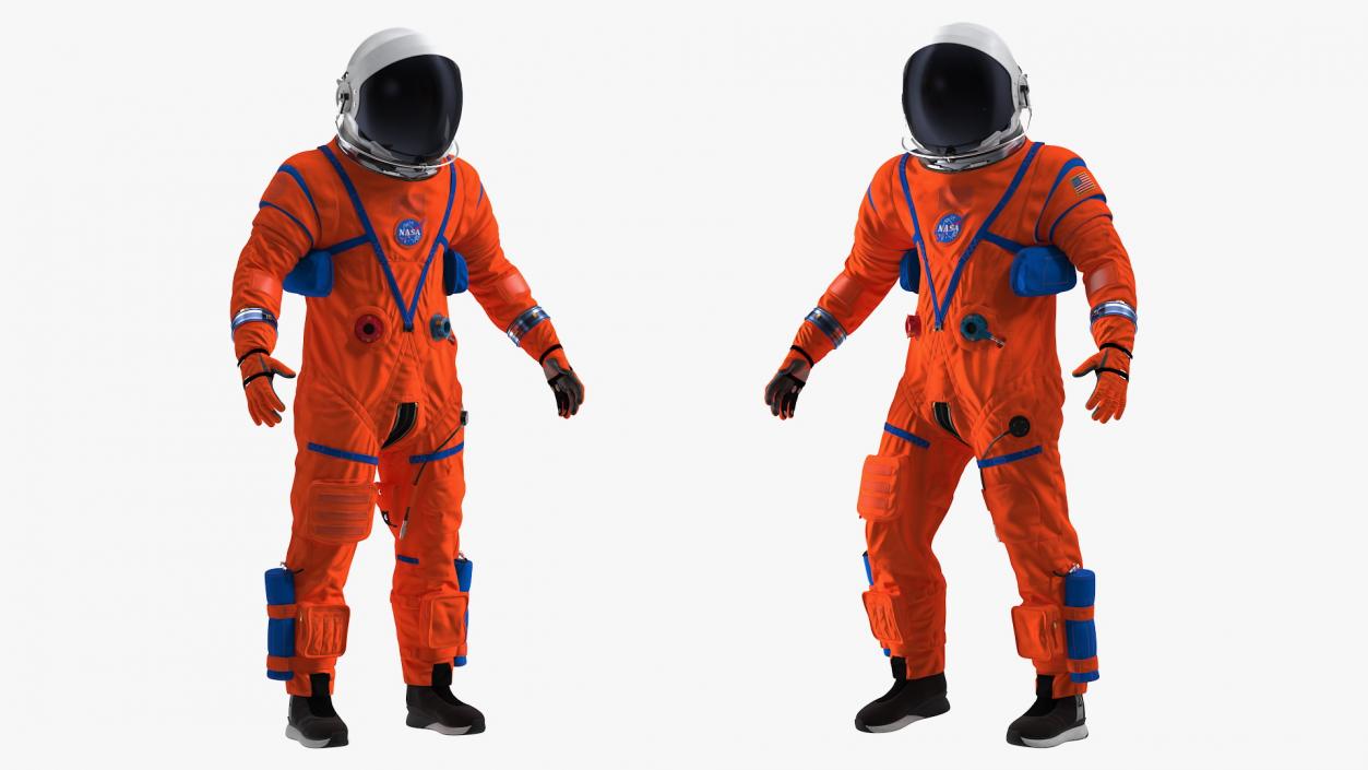 3D NASA OCSS Astronaut Spacesuit Rigged