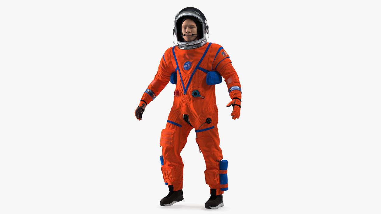 3D NASA OCSS Astronaut Spacesuit Rigged