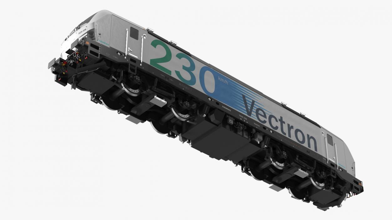 Modern Locomotive Siemens Vectron White 3D model