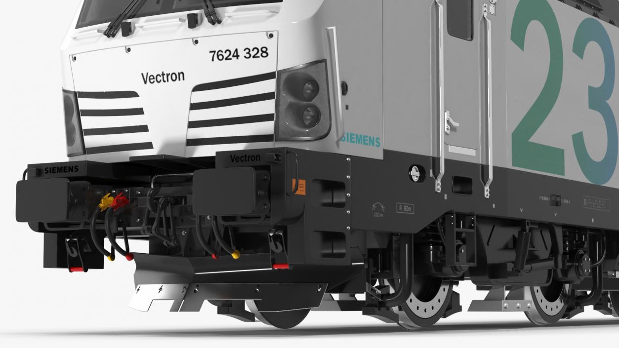 Modern Locomotive Siemens Vectron White 3D model