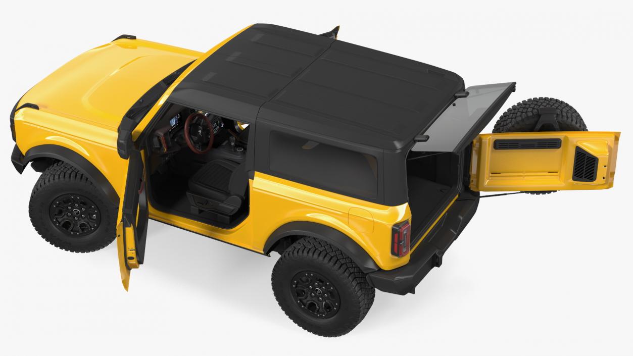 3D model Ford Bronco Concept 2021 Two Door Rigged