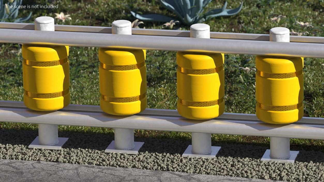 3D Road Barriers Collection 9