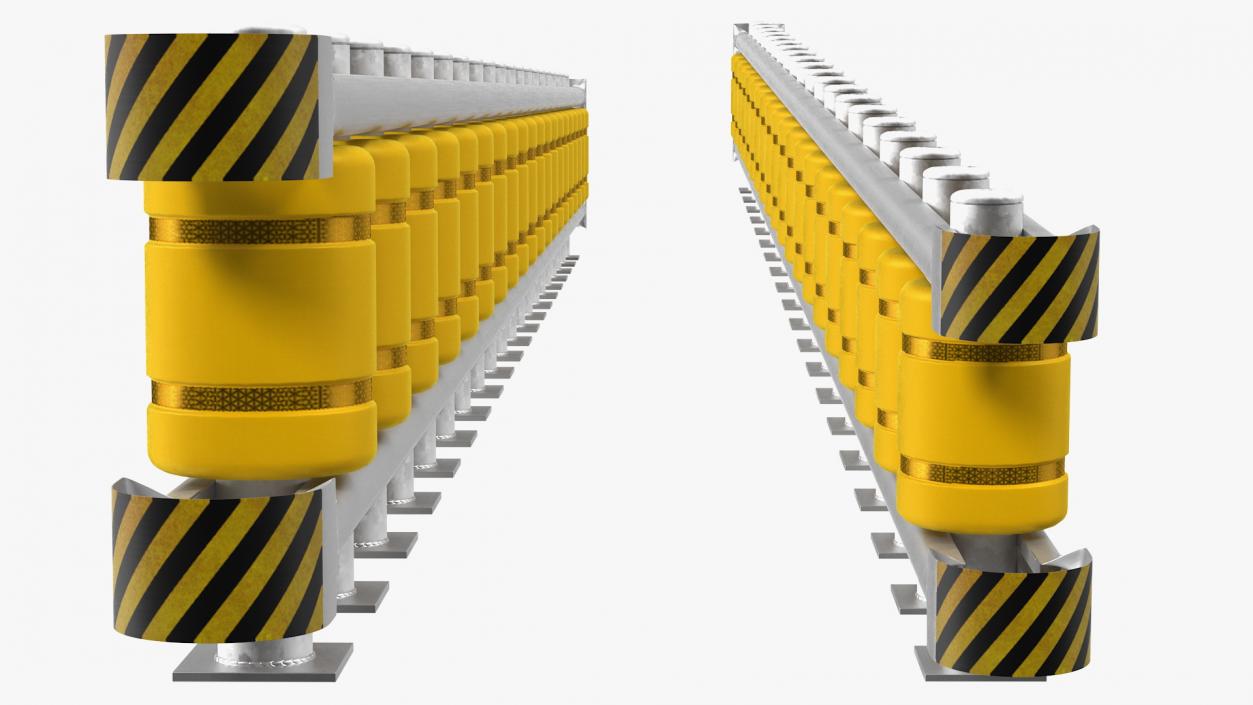 3D Road Barriers Collection 9