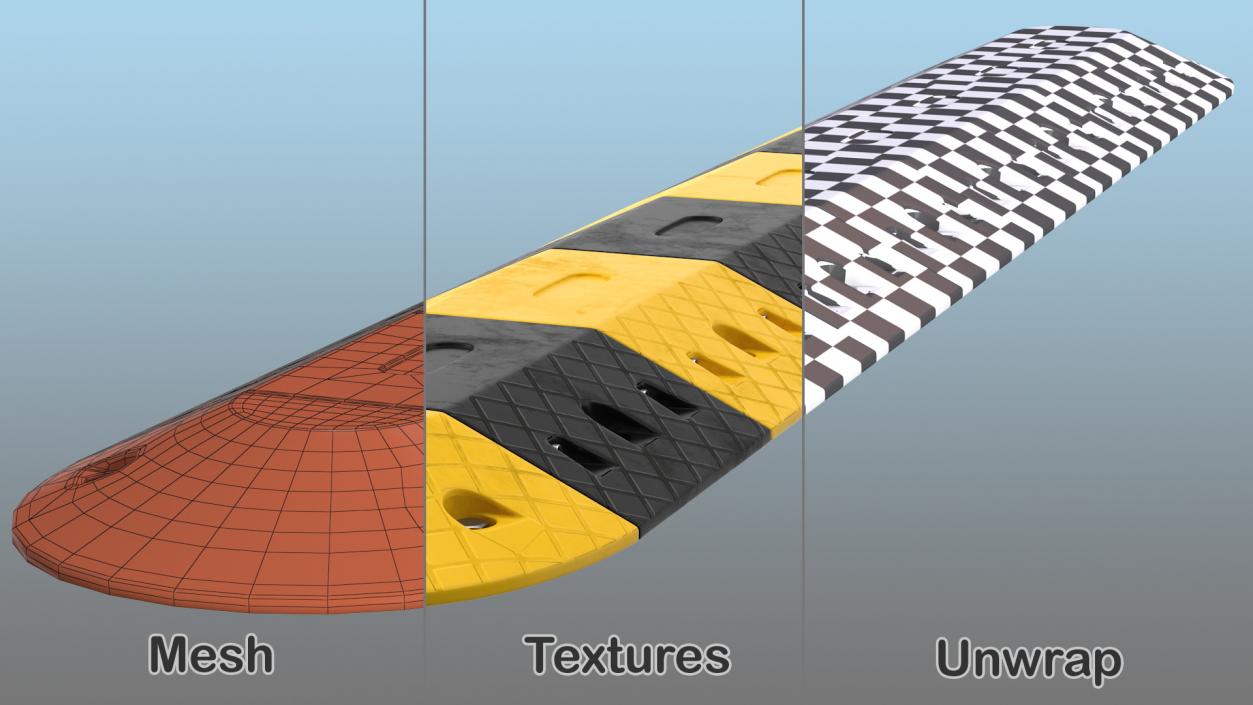 3D Road Barriers Collection 9