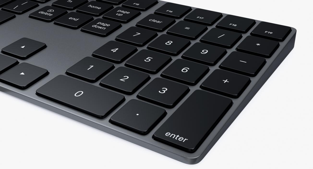 3D Apple Magic Keyboard 2 Black model