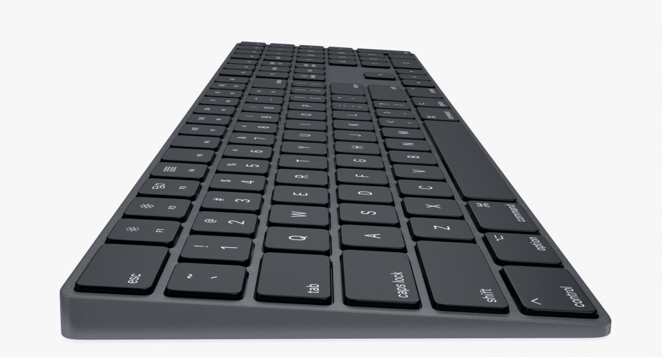 3D Apple Magic Keyboard 2 Black model