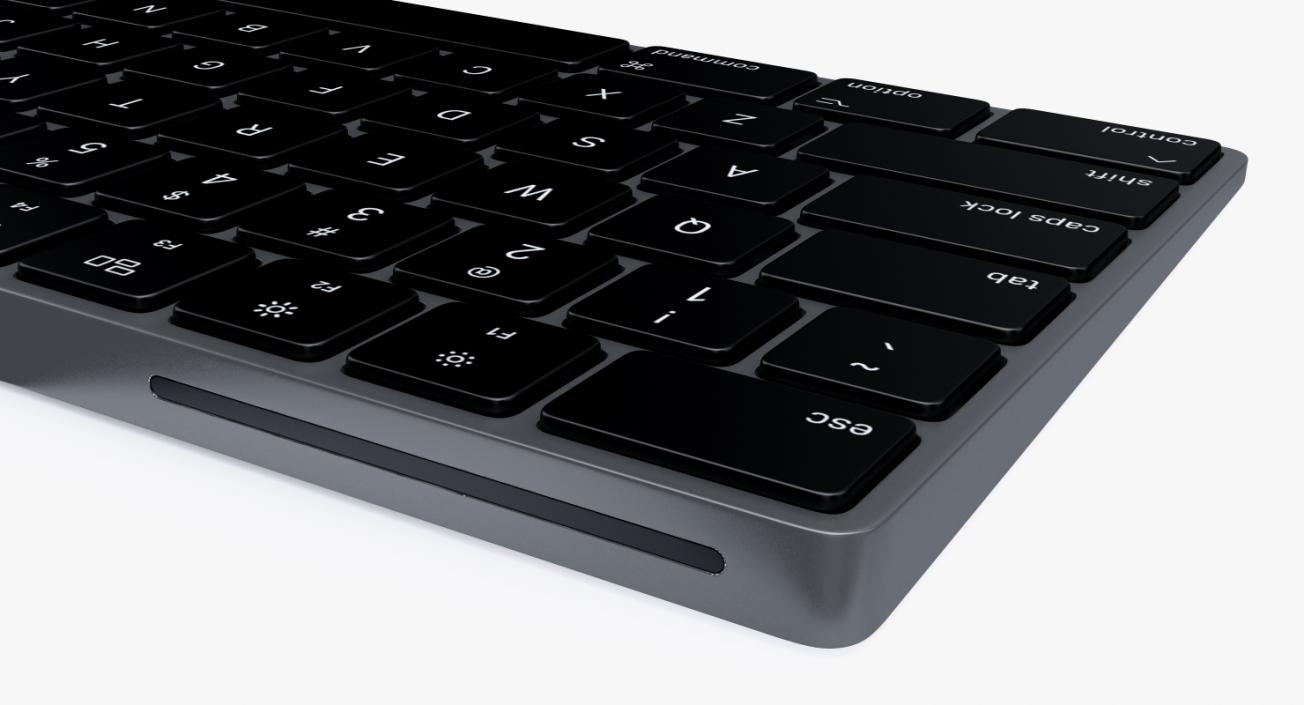 3D Apple Magic Keyboard 2 Black model