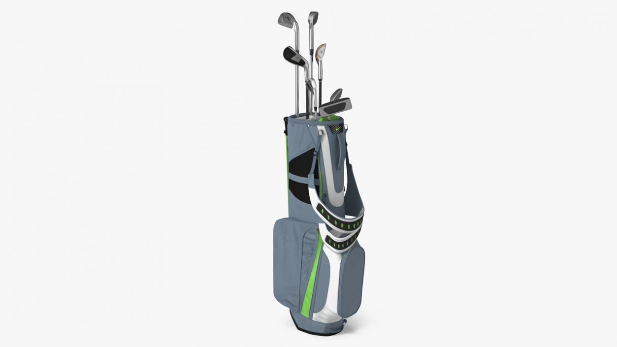 Golf Club Set with Nike Bag 3D