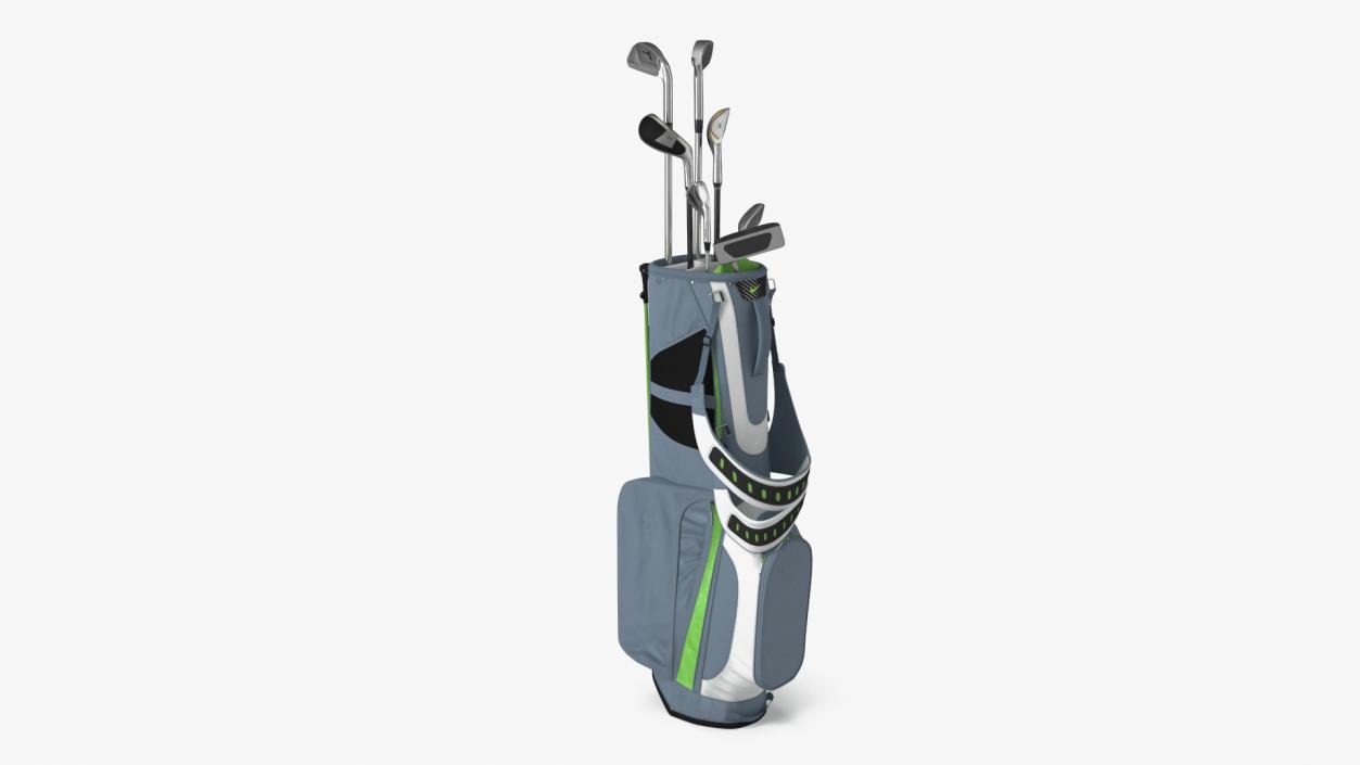 Golf Club Set with Nike Bag 3D