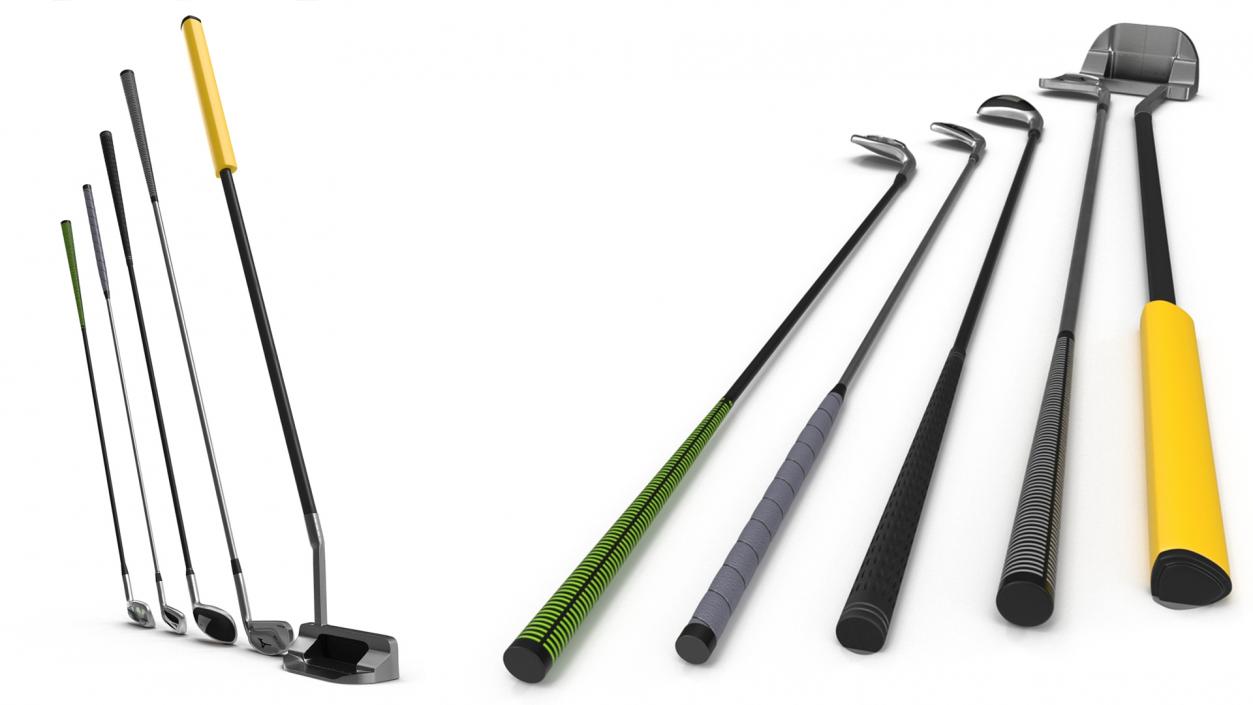 Golf Club Set with Nike Bag 3D