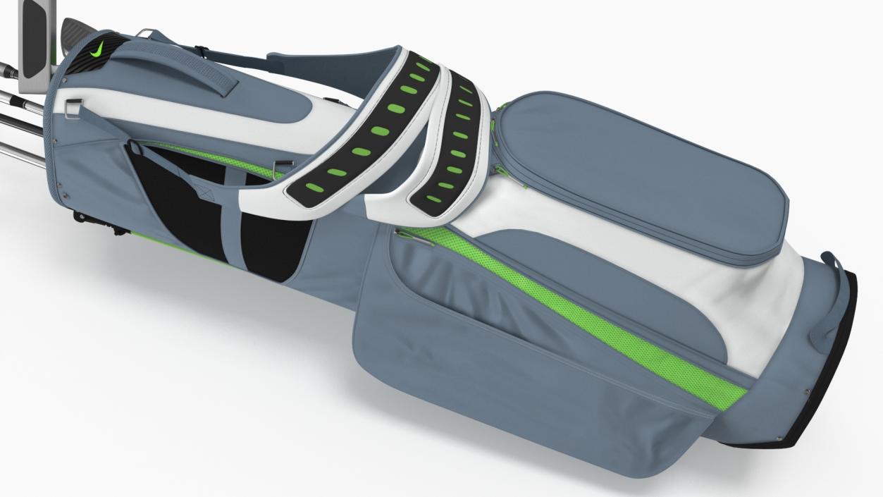 Golf Club Set with Nike Bag 3D