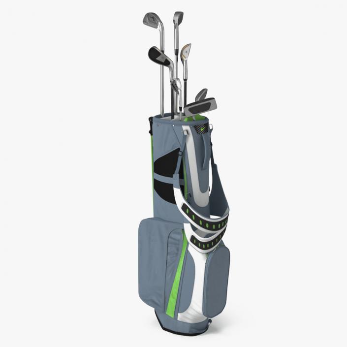 Golf Club Set with Nike Bag 3D