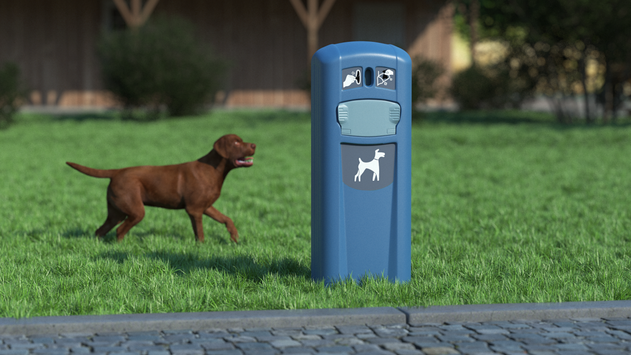 3D Station for Animal Waste Disposal model