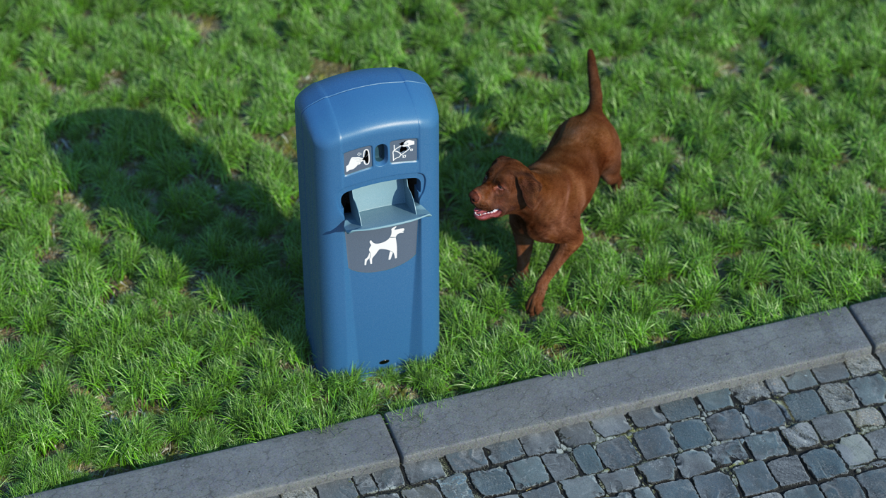 3D Station for Animal Waste Disposal model